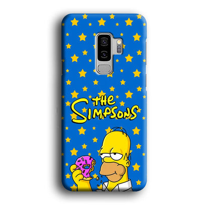 The Simpson Feel Good with Donut Samsung Galaxy S9 Plus Case-Oxvistore