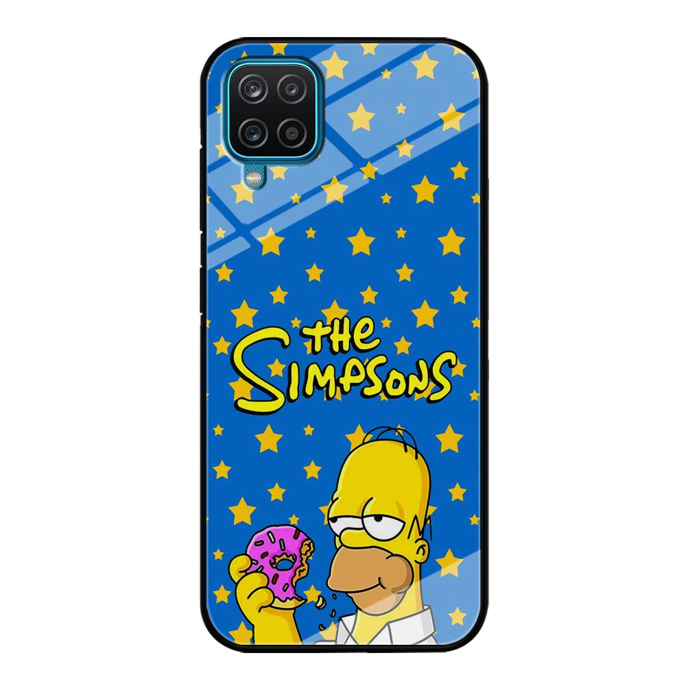 The Simpson Feel Good with Donut Samsung Galaxy A12 Case-Oxvistore