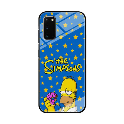 The Simpson Feel Good with Donut Samsung Galaxy S20 Case-Oxvistore