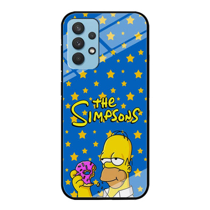 The Simpson Feel Good with Donut Samsung Galaxy A32 Case-Oxvistore