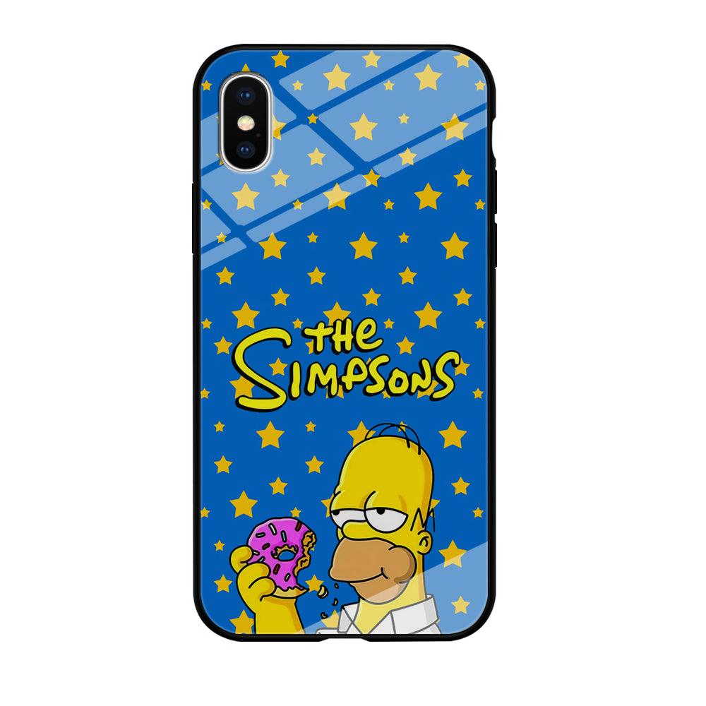 The Simpson Feel Good with Donut iPhone Xs Max Case-Oxvistore