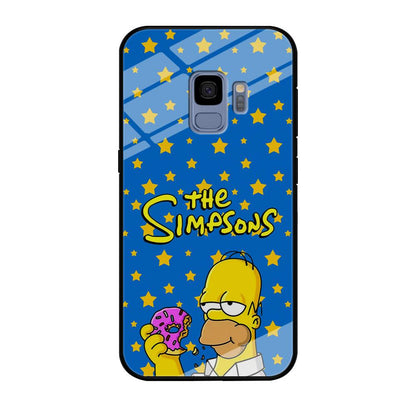 The Simpson Feel Good with Donut Samsung Galaxy S9 Case-Oxvistore