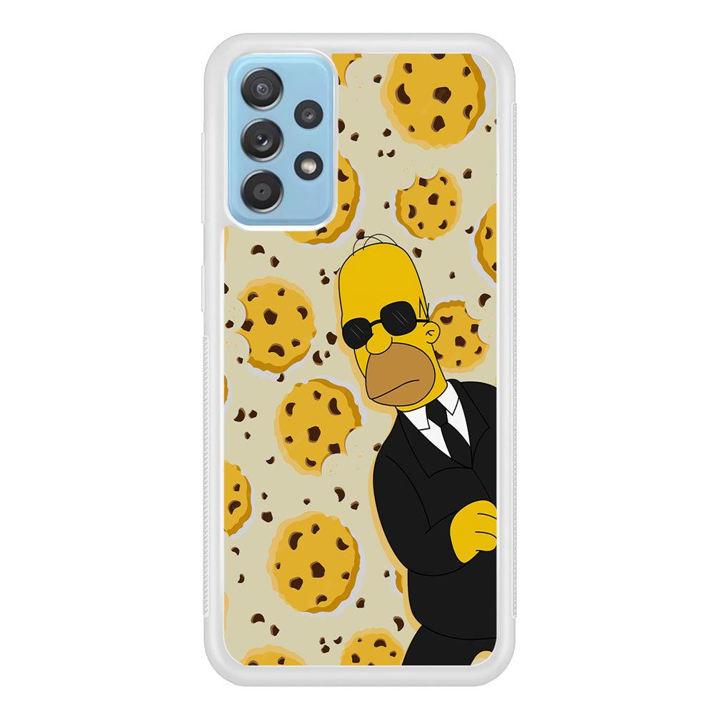 The Simpson Homer Cookies Seeker Samsung Galaxy A72 Case-Oxvistore