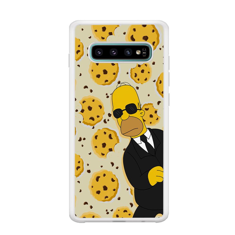 The Simpson Homer Cookies Seeker Samsung Galaxy S10 Case-Oxvistore