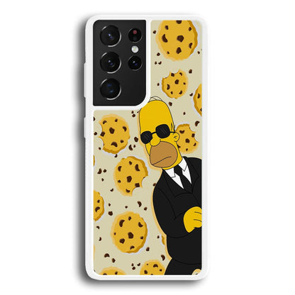 The Simpson Homer Cookies Seeker Samsung Galaxy S21 Ultra Case-Oxvistore