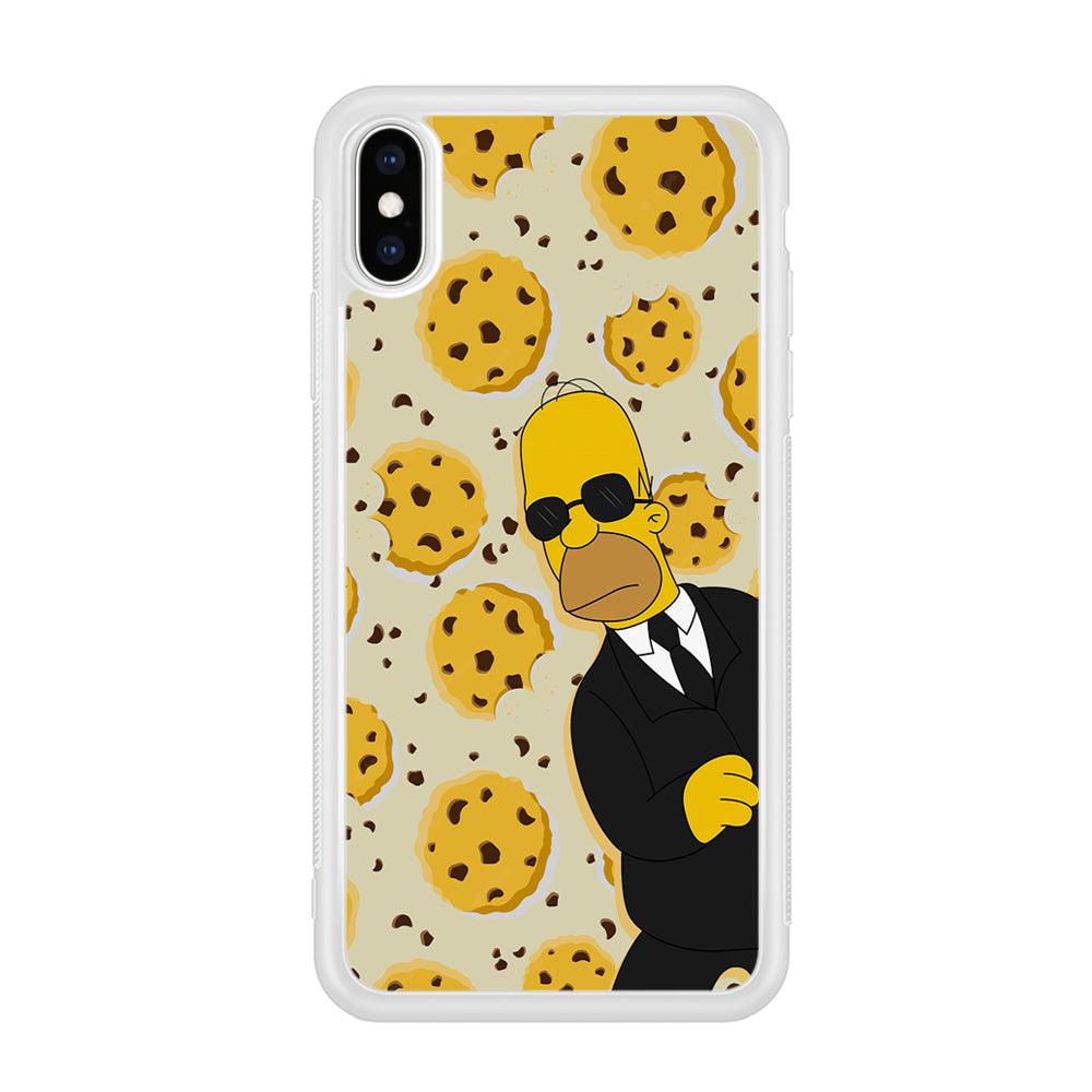 The Simpson Homer Cookies Seeker iPhone X Case-Oxvistore