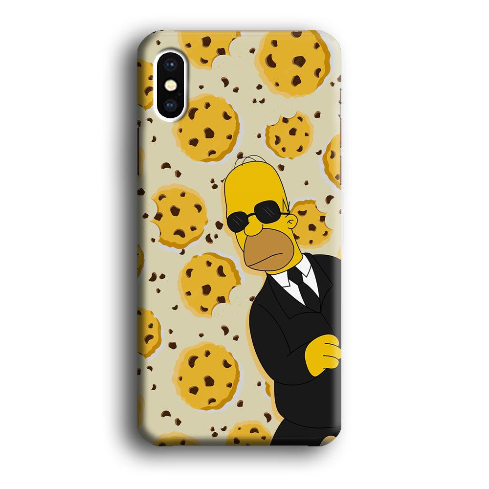 The Simpson Homer Cookies Seeker iPhone X Case-Oxvistore