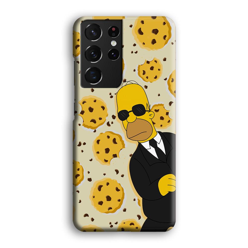 The Simpson Homer Cookies Seeker Samsung Galaxy S21 Ultra Case-Oxvistore