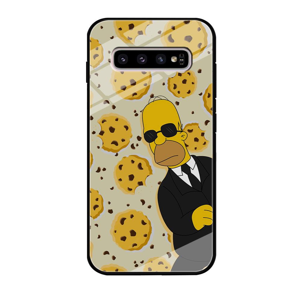 The Simpson Homer Cookies Seeker Samsung Galaxy S10 Case-Oxvistore