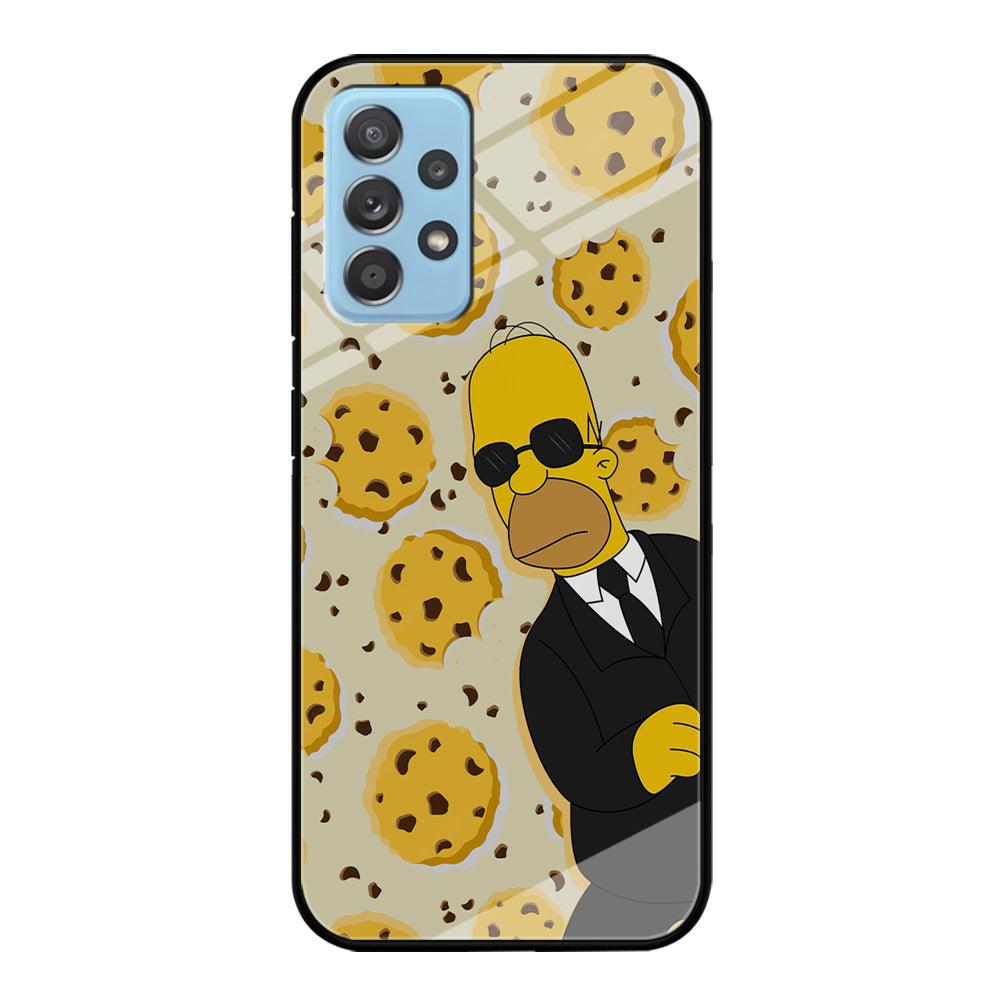 The Simpson Homer Cookies Seeker Samsung Galaxy A72 Case-Oxvistore