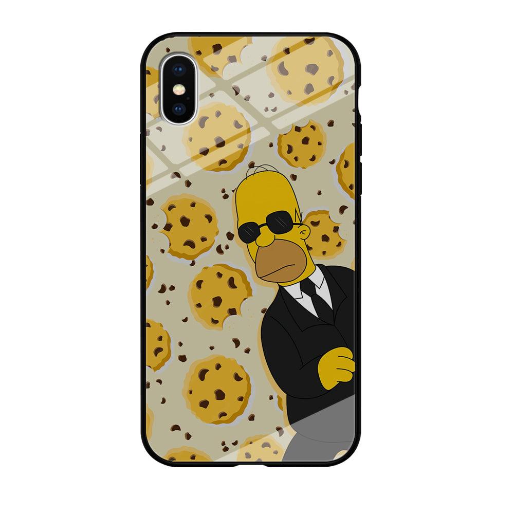 The Simpson Homer Cookies Seeker iPhone X Case-Oxvistore