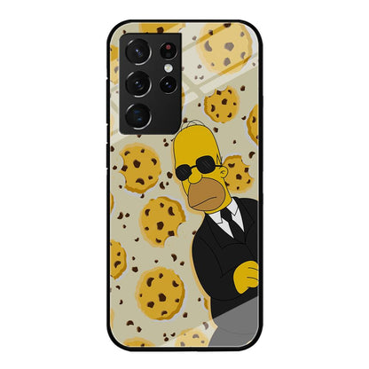 The Simpson Homer Cookies Seeker Samsung Galaxy S21 Ultra Case-Oxvistore