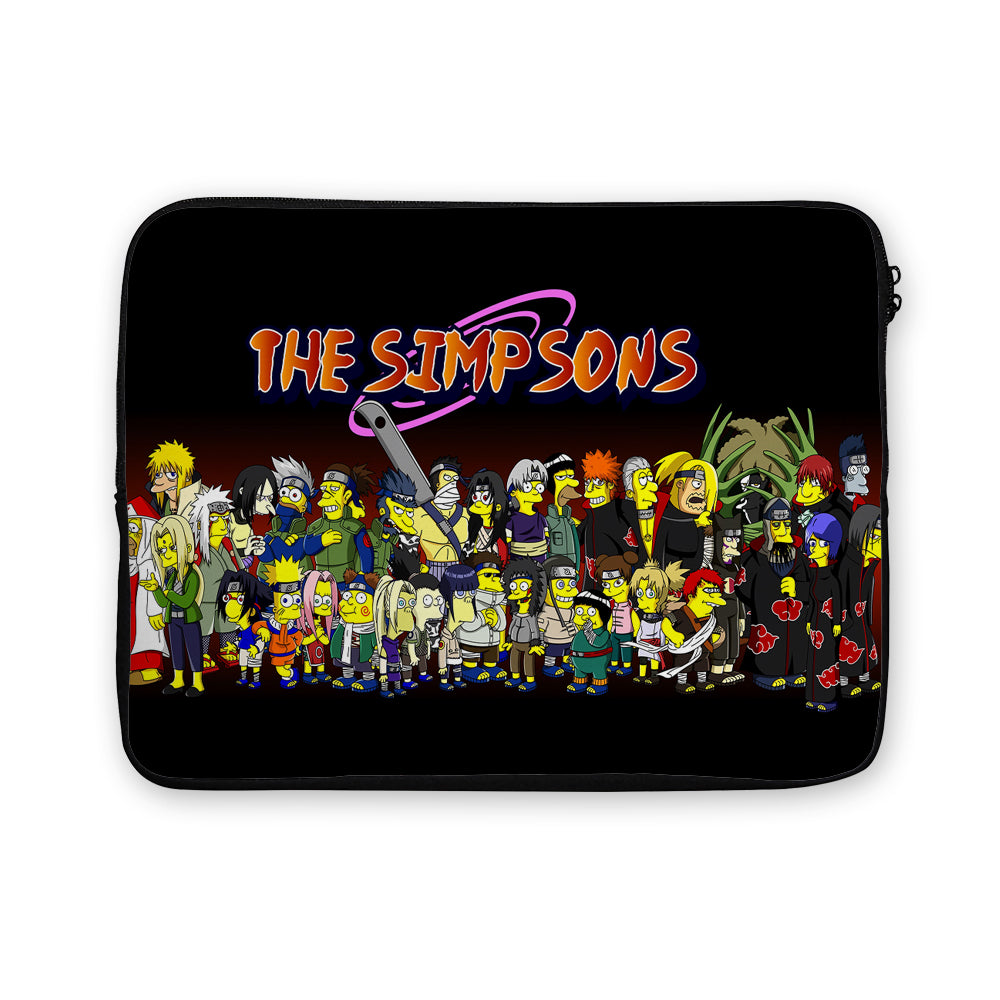 The Simpsons Naruto Cosplay Laptop Sleeve Protective Cover