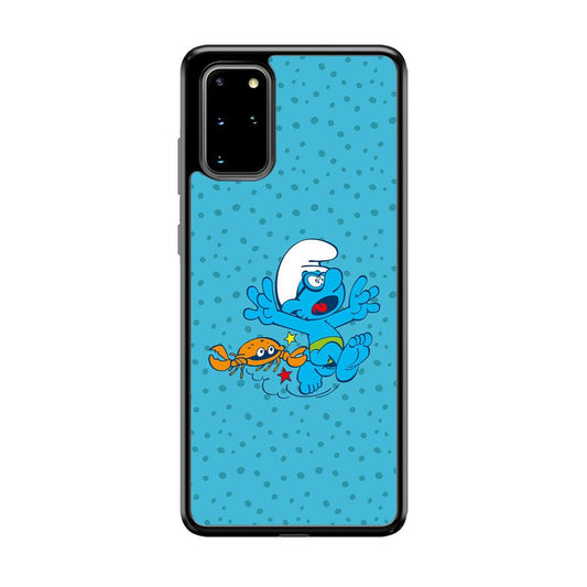 The Smurfs Don't Be Naughty Samsung Galaxy S20 Plus Case-Rubber Black (2D Case)-Oxvistore