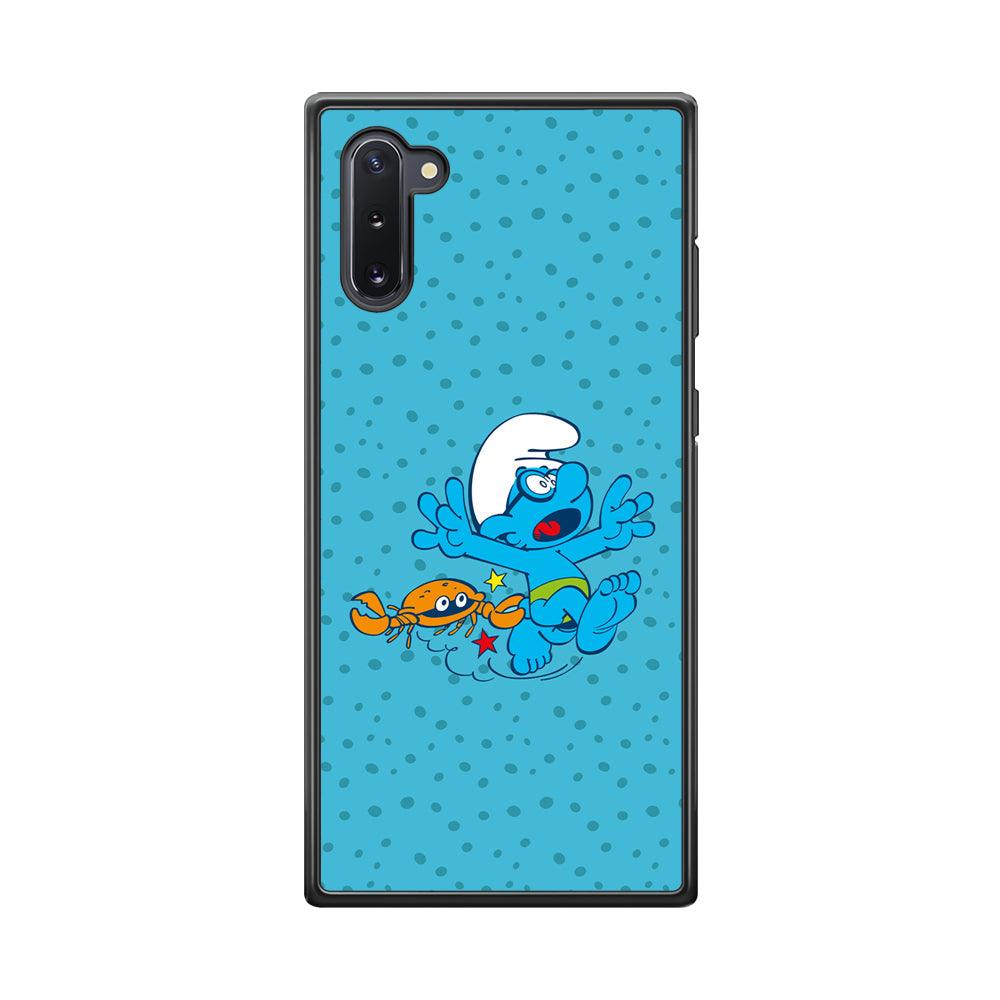 The Smurfs Don't Be Naughty Samsung Galaxy Note 10 Case-Rubber Black (2D Case)-Oxvistore