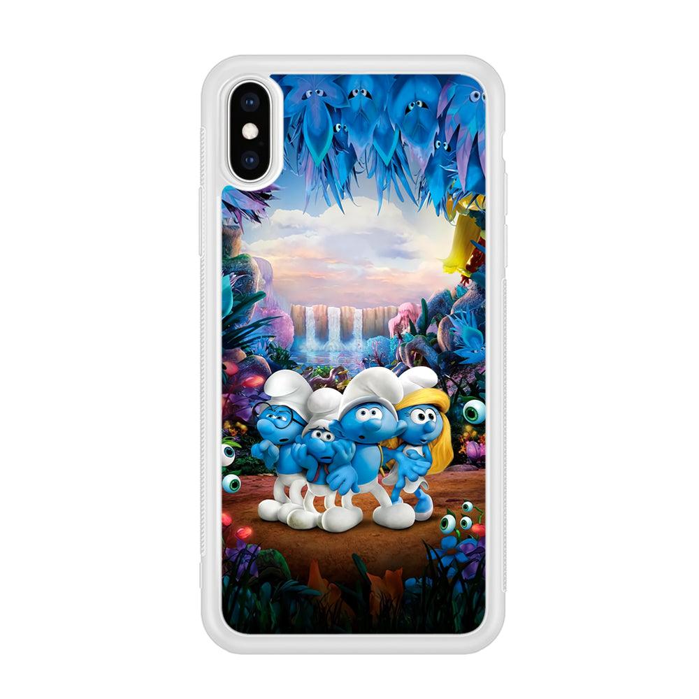 The Smurfs Lost in The Jungle iPhone X Case-Oxvistore