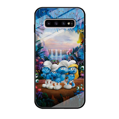 The Smurfs Lost in The Jungle Samsung Galaxy S10 Plus Case-Oxvistore