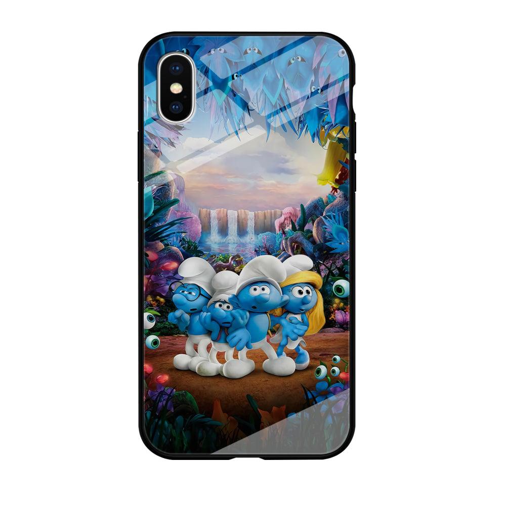 The Smurfs Lost in The Jungle iPhone X Case-Oxvistore