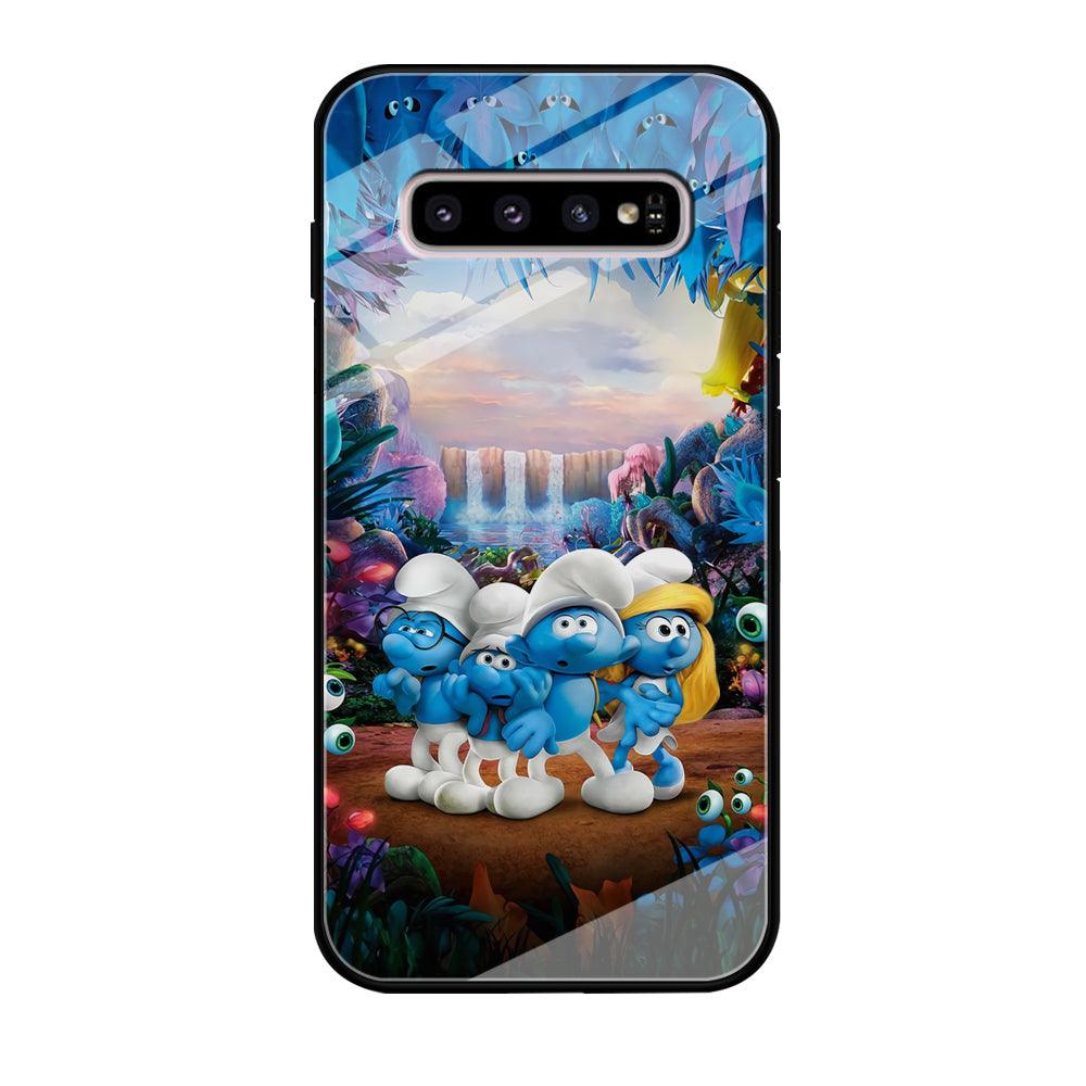 The Smurfs Lost in The Jungle Samsung Galaxy S10 Case-Oxvistore