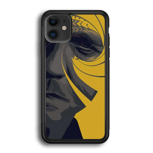 The Visionable of Agent 007 iPhone 11 Case-Rubber Black (2D Case)-Oxvistore