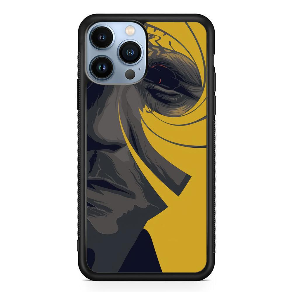 The Visionable of Agent 007 iPhone 14 Pro Case-Rubber Black (2D Case)-Oxvistore