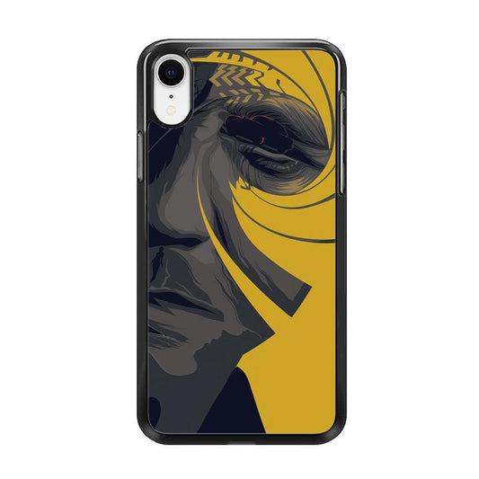 The Visionable of Agent 007 iPhone XR Case-Rubber Black (2D Case)-Oxvistore