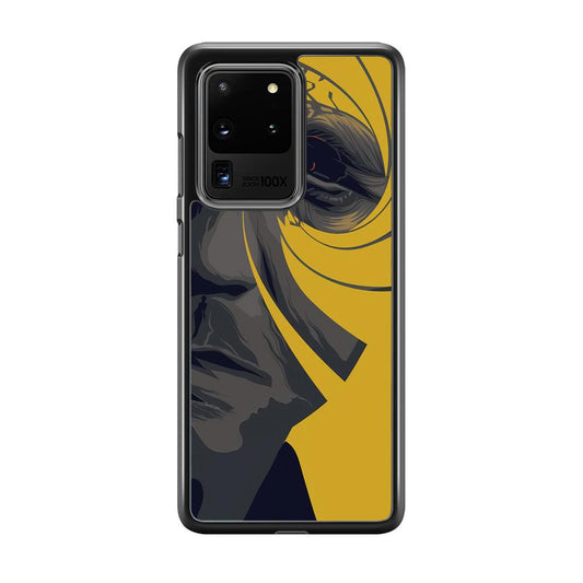 The Visionable of Agent 007 Samsung Galaxy S20 Ultra Case-Rubber Black (2D Case)-Oxvistore