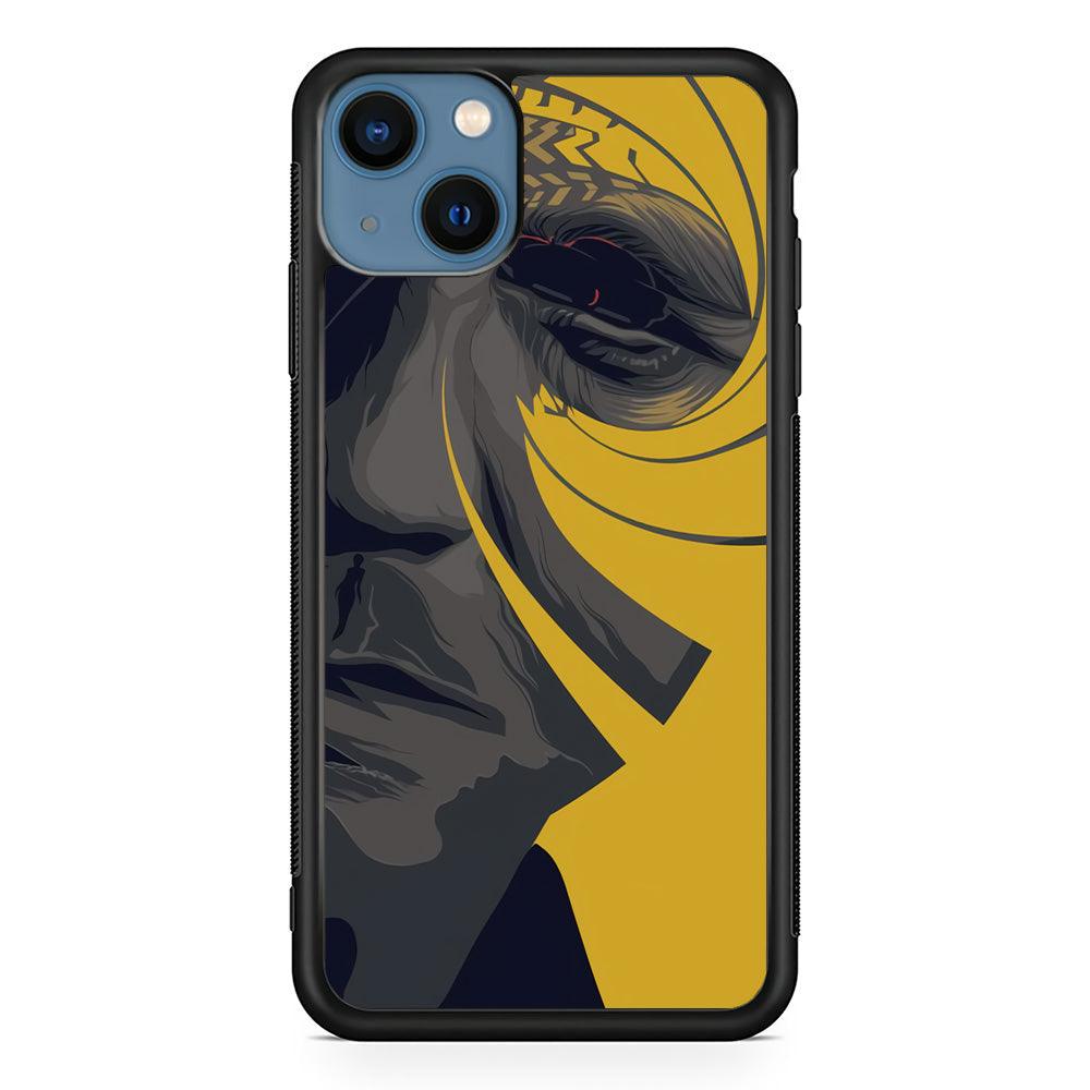 The Visionable of Agent 007 iPhone 15 Plus Case-Rubber Black (2D Case)-Oxvistore