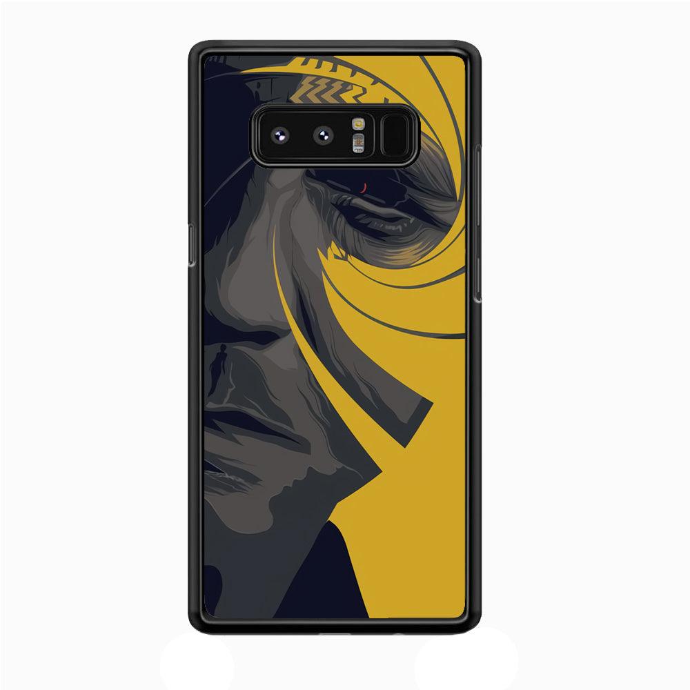 The Visionable of Agent 007 Samsung Galaxy Note 8 Case-Rubber Black (2D Case)-Oxvistore