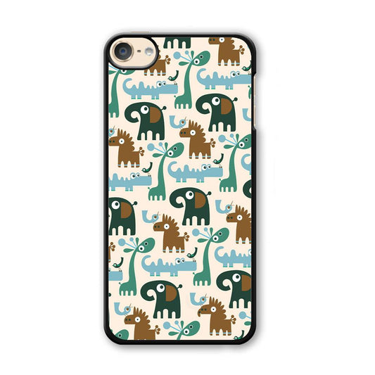 The Animal Expression Modern Shapes iPod Touch 6 Case-Plastic White (2D Case)-Oxvistore