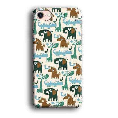 The Animal Expression Modern Shapes iPhone 8 Case-Oxvistore