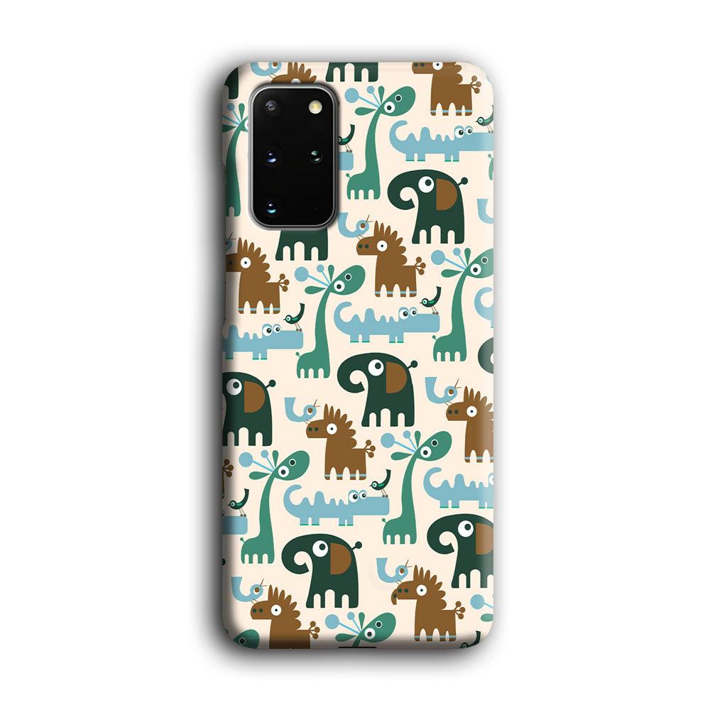 The Animal Expression Modern Shapes Samsung Galaxy S20 Plus Case-Oxvistore