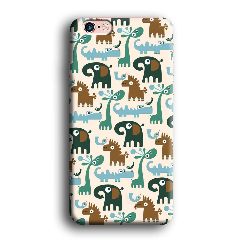 The Animal Expression Modern Shapes iPhone 6 Plus | 6s Plus Case-Oxvistore