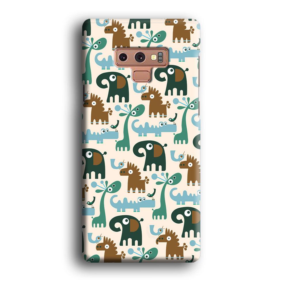 The Animal Expression Modern Shapes Samsung Galaxy Note 9 Case-Oxvistore