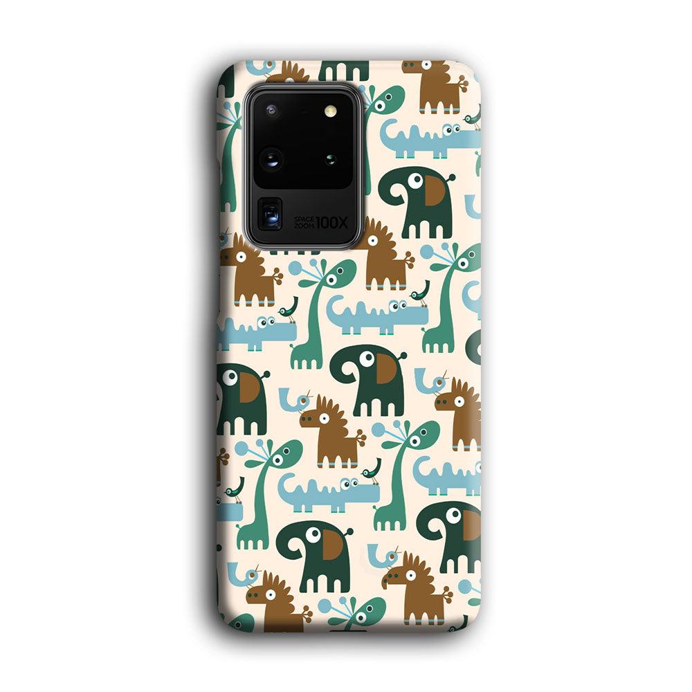 The Animal Expression Modern Shapes Samsung Galaxy S20 Ultra Case-Oxvistore