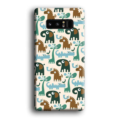 The Animal Expression Modern Shapes Samsung Galaxy Note 8 Case-Oxvistore