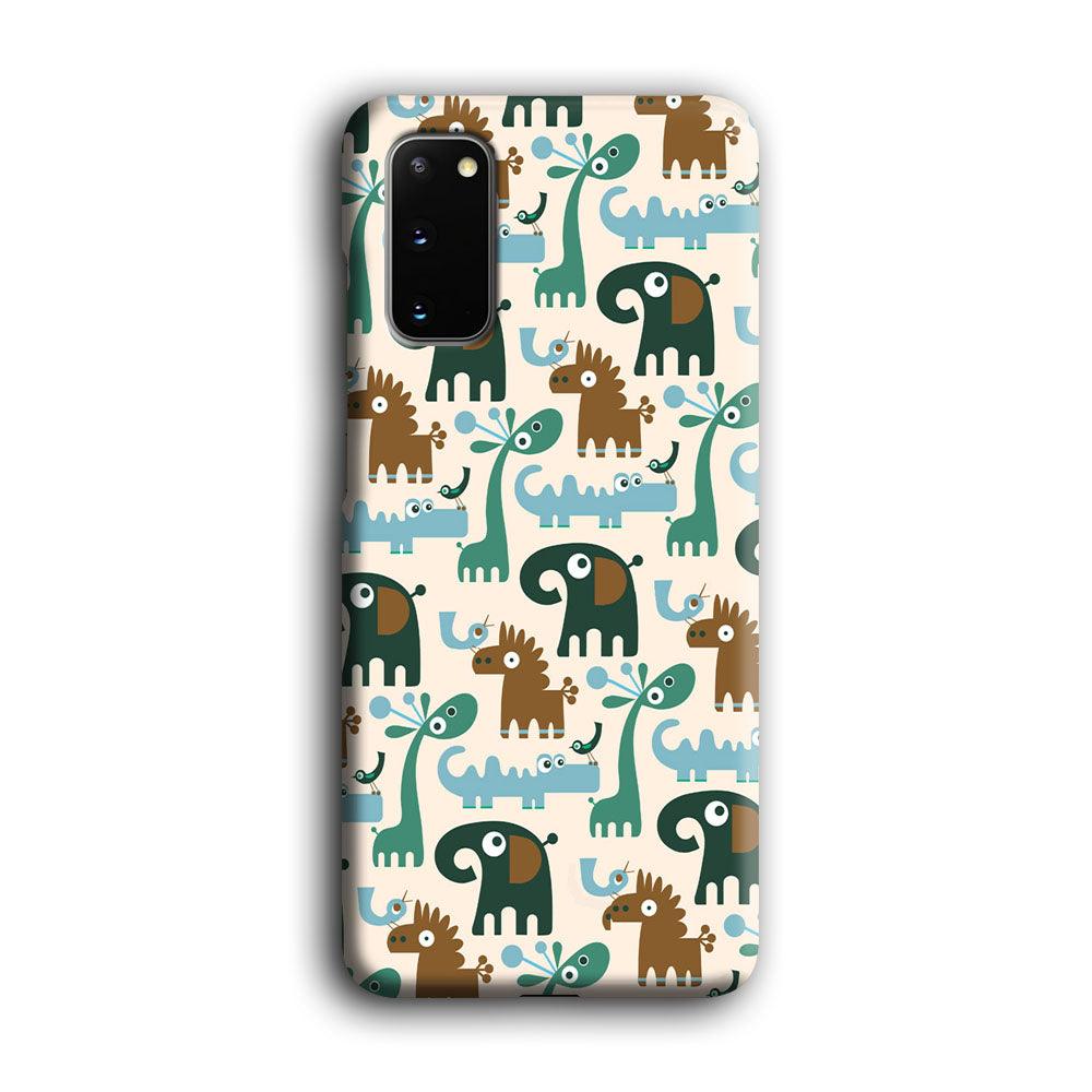 The Animal Expression Modern Shapes Samsung Galaxy S20 Case-Oxvistore