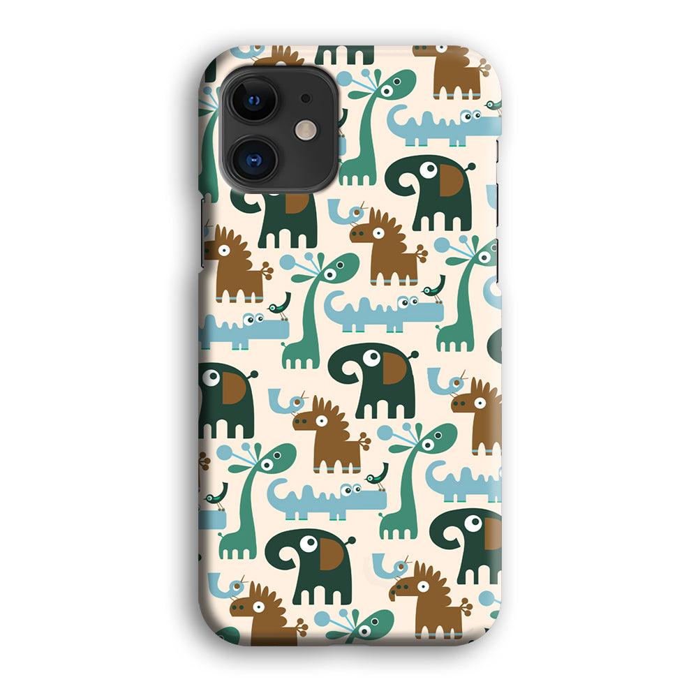 The Animal Expression Modern Shapes iPhone 12 Case-Oxvistore