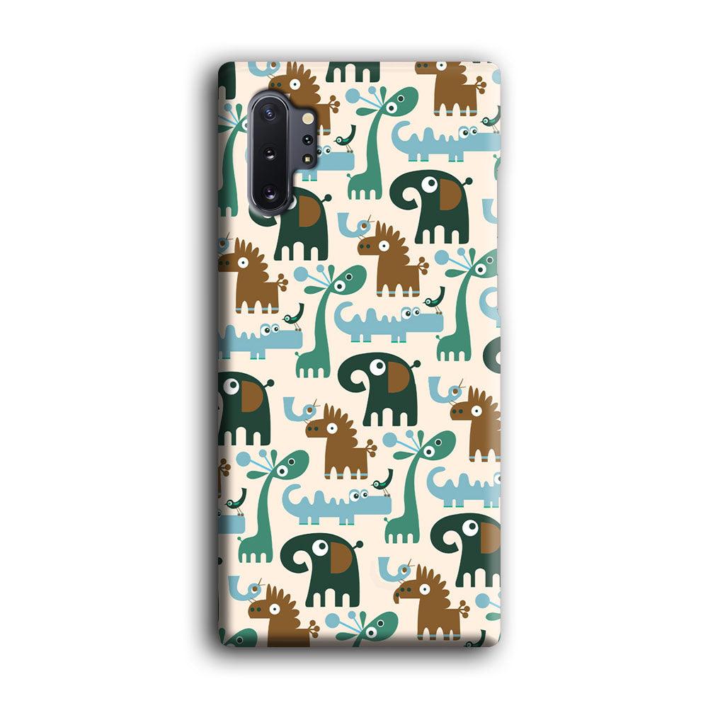 The Animal Expression Modern Shapes Samsung Galaxy Note 10 Plus Case-Oxvistore