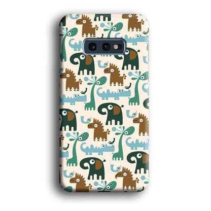 The Animal Expression Modern Shapes Samsung Galaxy S10E Case-Oxvistore