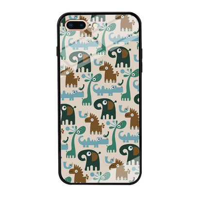 The Animal Expression Modern Shapes iPhone 8 Plus Case-Oxvistore