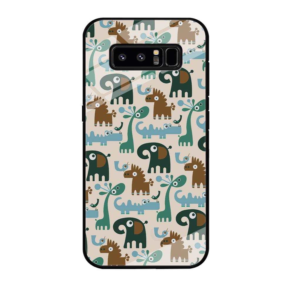 The Animal Expression Modern Shapes Samsung Galaxy Note 8 Case-Oxvistore