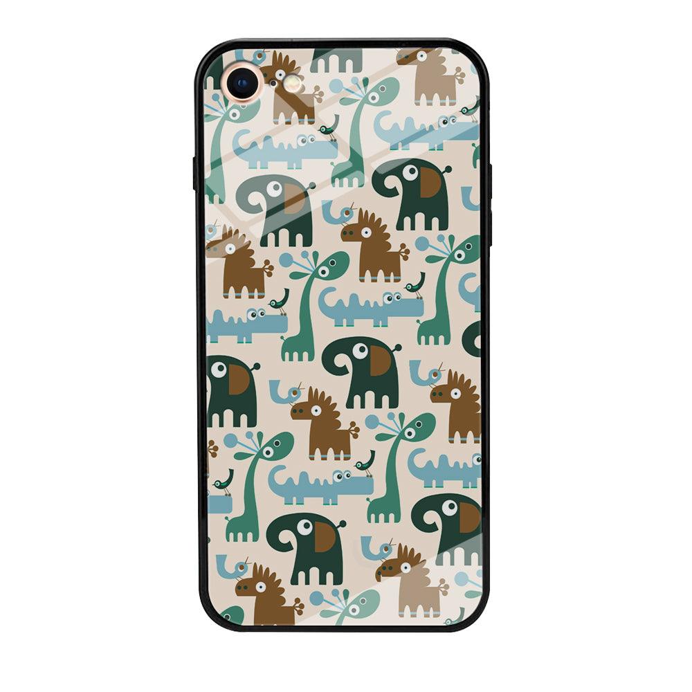 The Animal Expression Modern Shapes iPhone 8 Case-Oxvistore