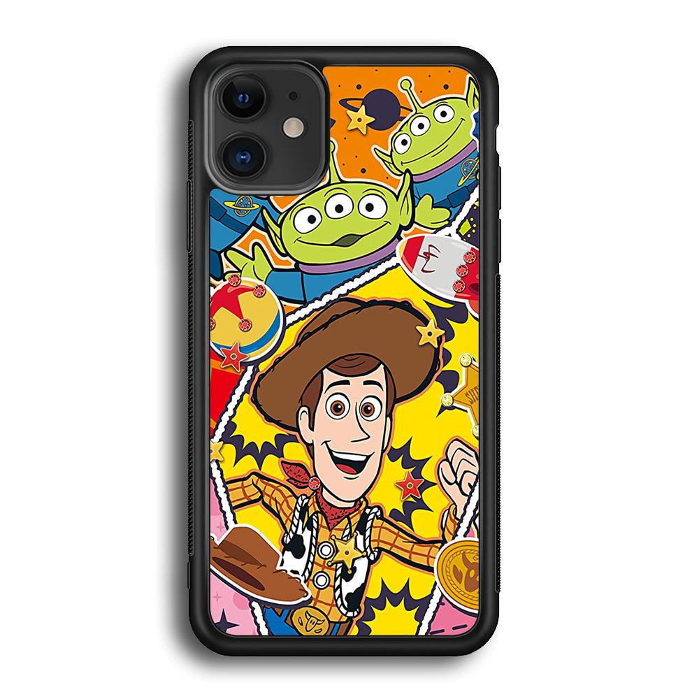 The Famous Cartoon Joy Smile iPhone 12 Case-Rubber Black (2D Case)-Oxvistore