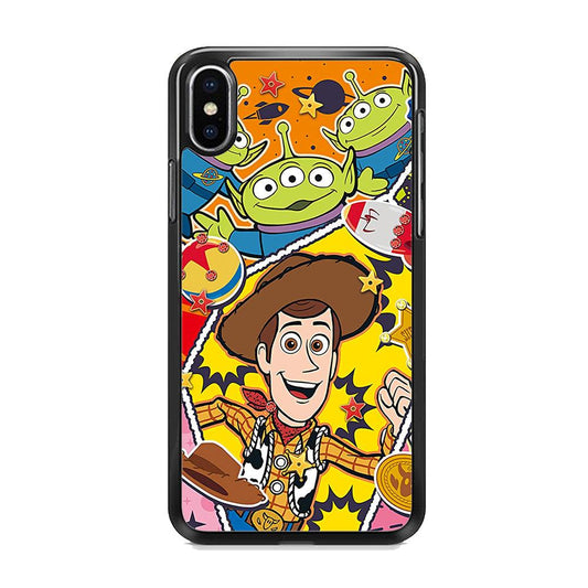The Famous Cartoon Joy Smile iPhone X Case-Rubber Black (2D Case)-Oxvistore