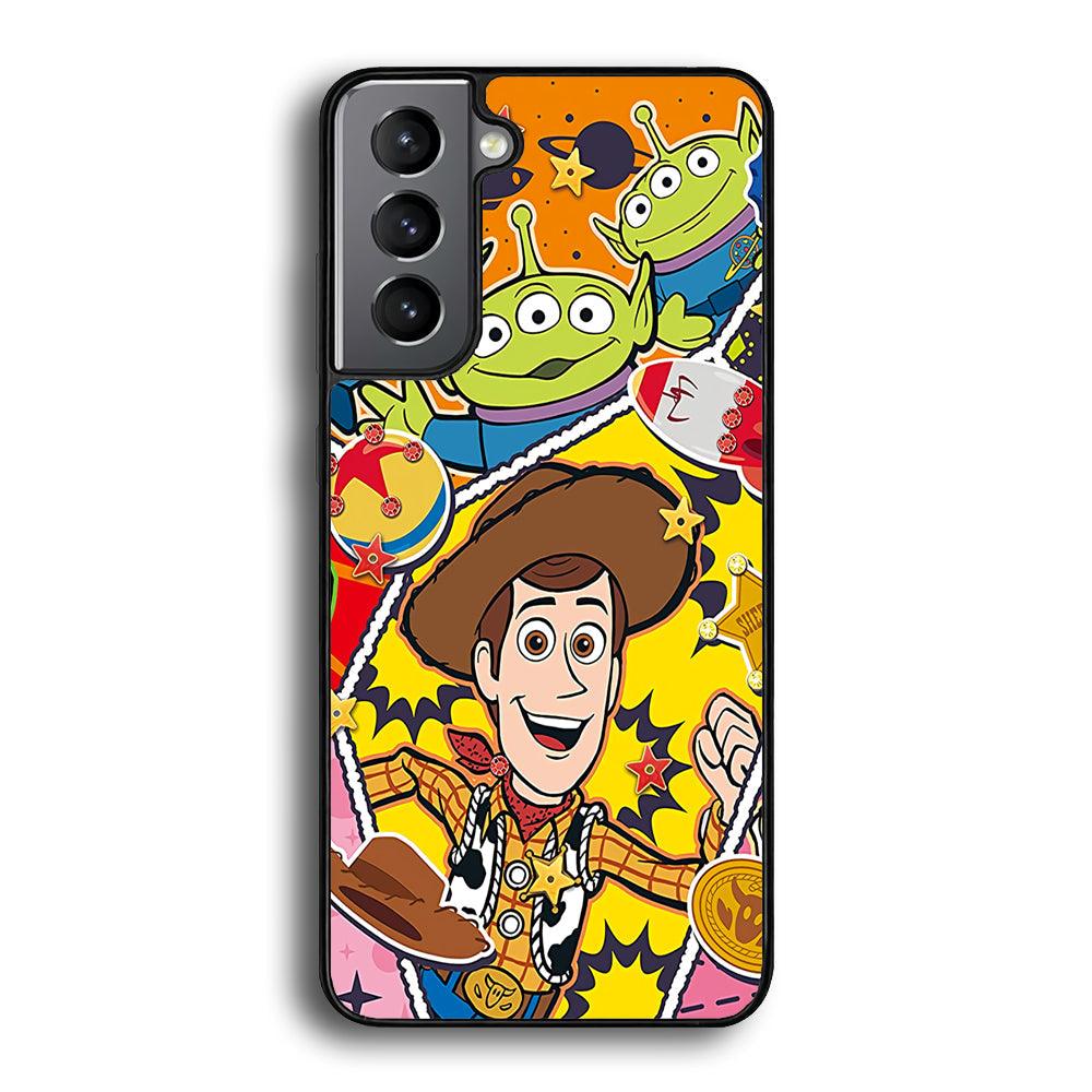 The Famous Cartoon Joy Smile Samsung Galaxy S23 Case-Rubber Black (2D Case)-Oxvistore