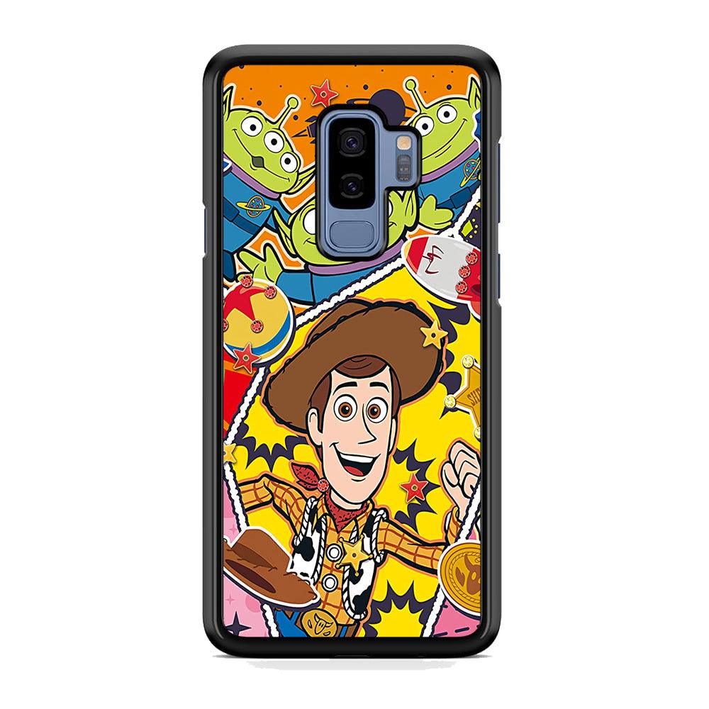 The Famous Cartoon Joy Smile Samsung Galaxy S9 Plus Case-Rubber Black (2D Case)-Oxvistore