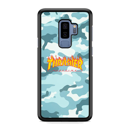 Thrasher Camo Light Blue Samsung Galaxy S9 Plus Case-Oxvistore