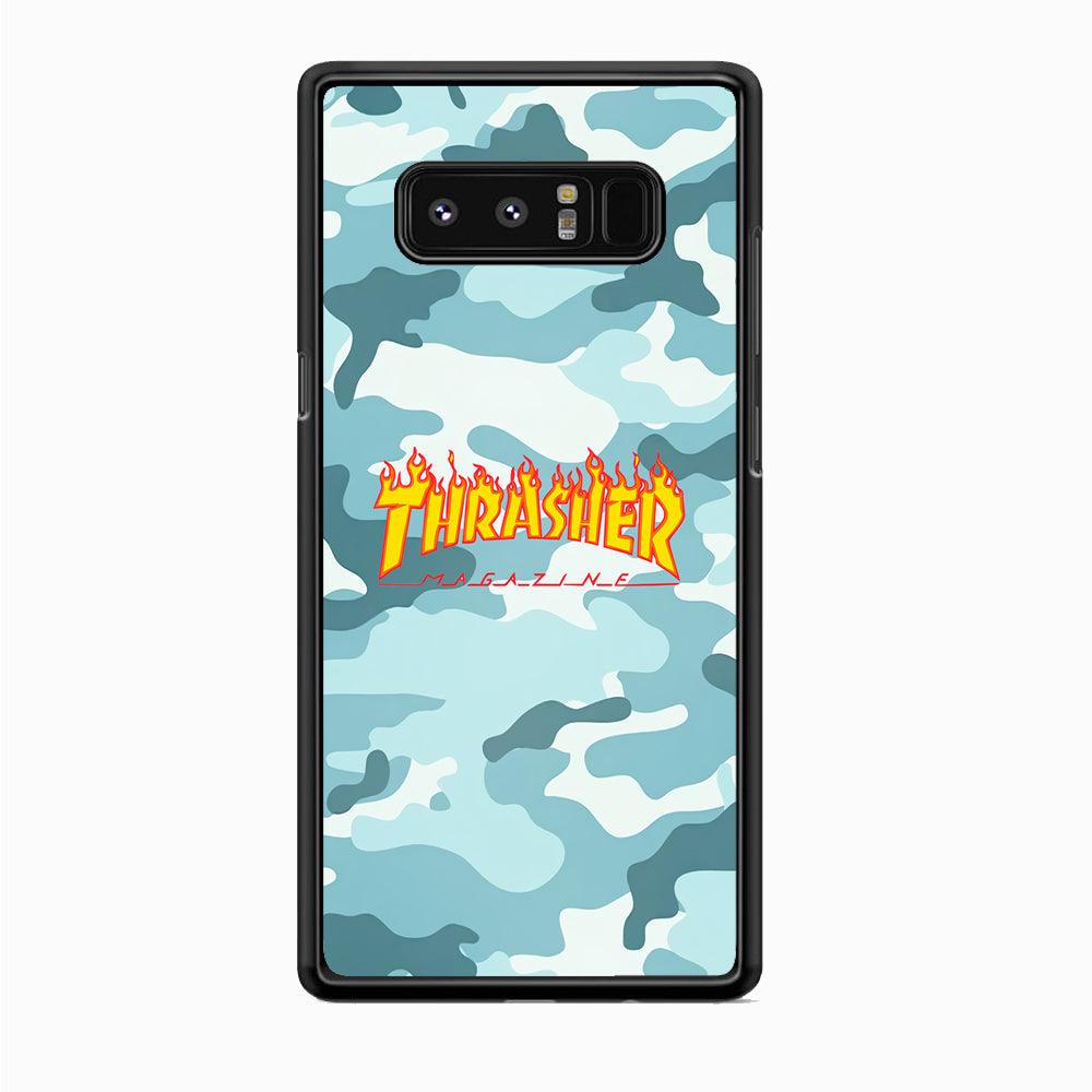 Thrasher Camo Light Blue Samsung Galaxy Note 8 Case-Oxvistore