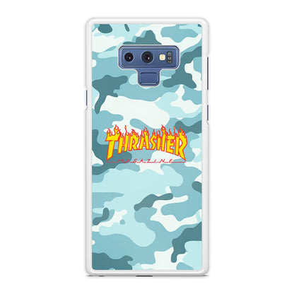 Thrasher Camo Light Blue Samsung Galaxy Note 9 Case-Oxvistore